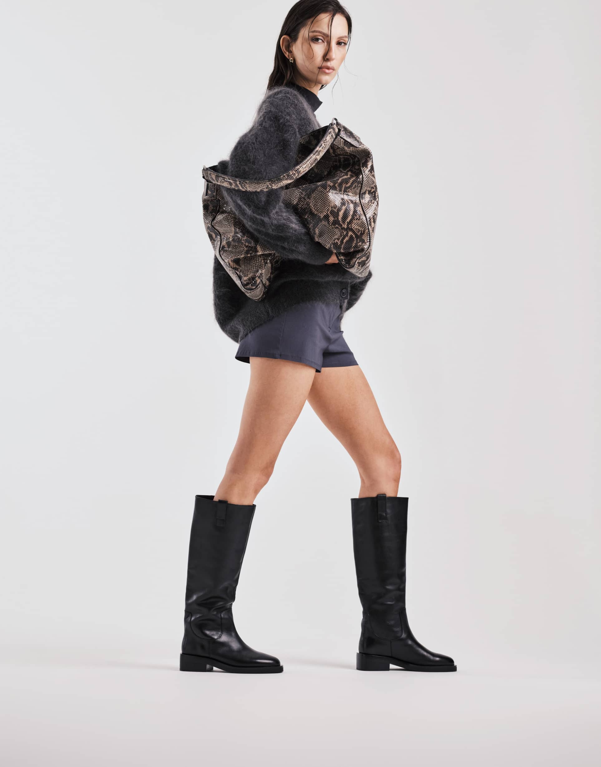 tony bianco tessa riding knee boots in black