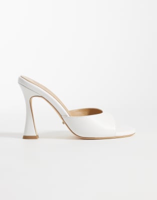  Victoria heeled mule sandals  leather