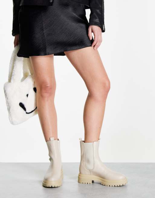 Tony Bianco - Wolfe - Bottines Chelsea en cuir - Vanille, 3 de 4