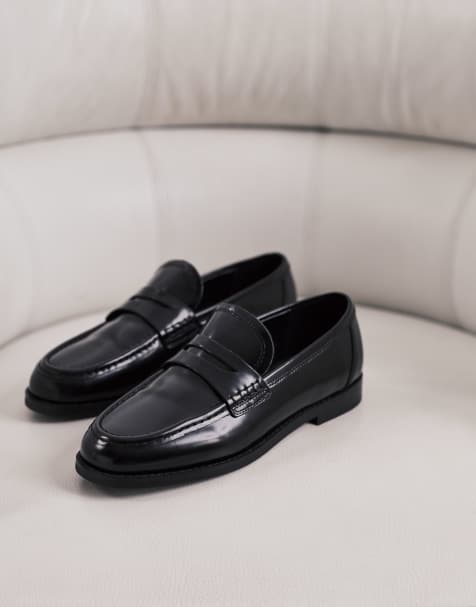 Tony Bianco Zac loafers in black shine - view 1