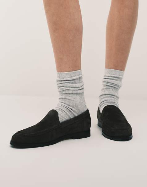 Tony Bianco – Zoe – Brązowe loafersy zamszowe - view 1