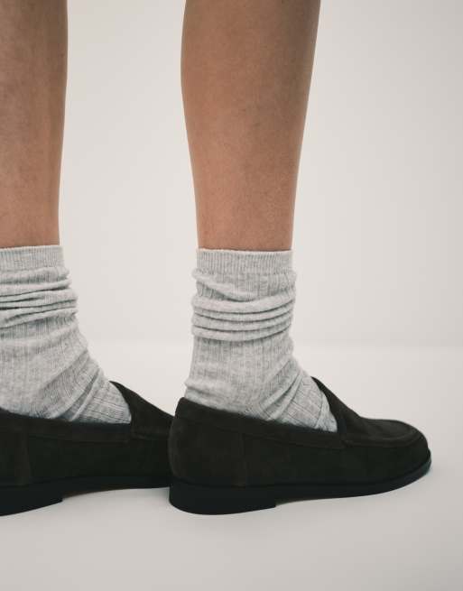Tony Bianco – Zoe – Brązowe loafersy zamszowe, 3 z 4