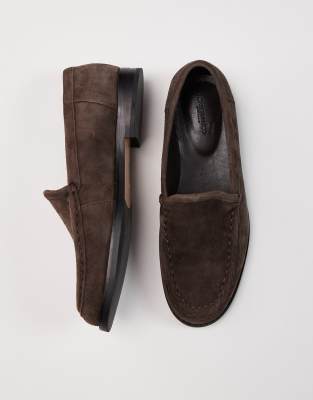 Tony Bianco Zoe Espresso Suede Flats In Brown