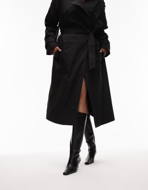 Tony Bianco Zuri kitten heel boots in black leather