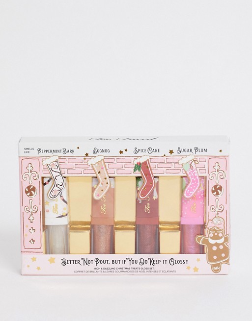 Too Faced Better Not Pout But if You Do Keep It Glossy Lip Kit - 50% Saving