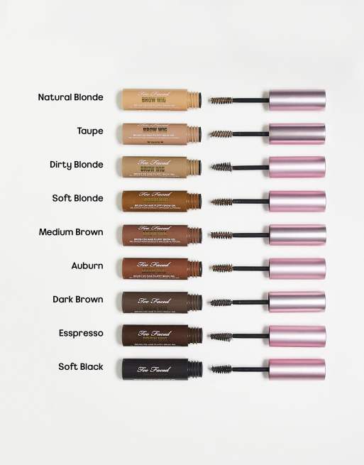 Too Faced – Brow Wig Brush On Hair Fluffy Brow Gel – Augenbrauengel mit Bürste, 4 von 4