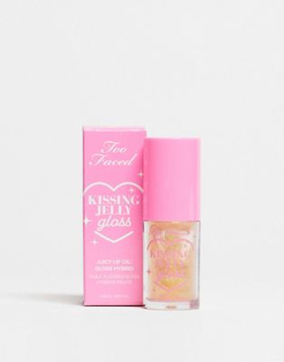 Too Faced Cosmetics Too Faced Kissing Jelly Lip Oil Gloss- Pina Colada-gold