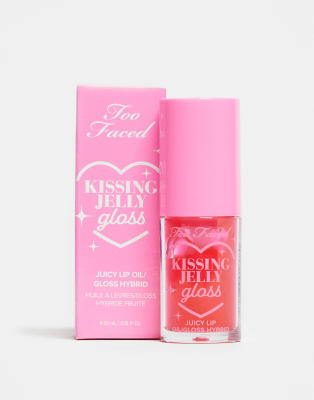 Too Faced Kissing Jelly Lip Oil Gloss- Sour Watermelon-Pink