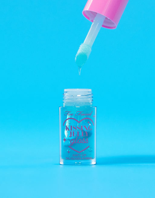 Too Faced Kissing Jelly Lip Oil Gloss- Sweet Cotton Candy, 4 of 5