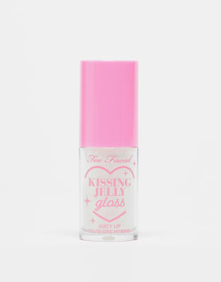 Too Faced - Kissing Jelly - Lipgloss-Öl in der Farbe Strawberry Frosting-Silber