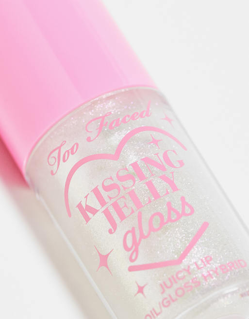 Too Faced – Kissing Jelly – Lipgloss-Öl in der Farbe Strawberry Frosting, 4 von 4