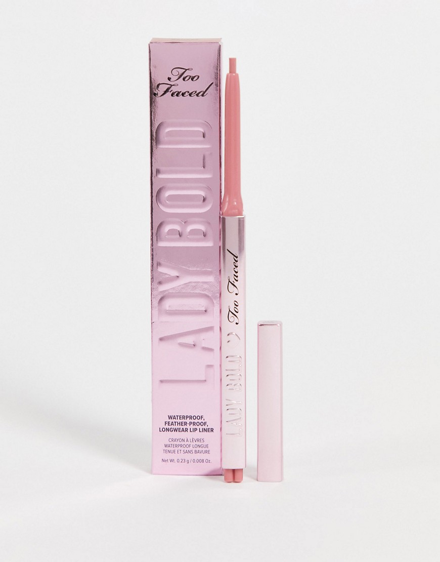 Too Faced Lady Bold Demi-Matte Long-Wear Lip Liner - Lead The Way-Pink