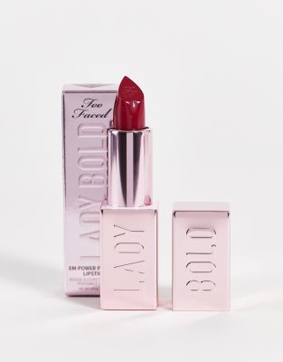 Too Faced Lady Bold Em-Power Pigment Cream Lipstick - Rebel-Red