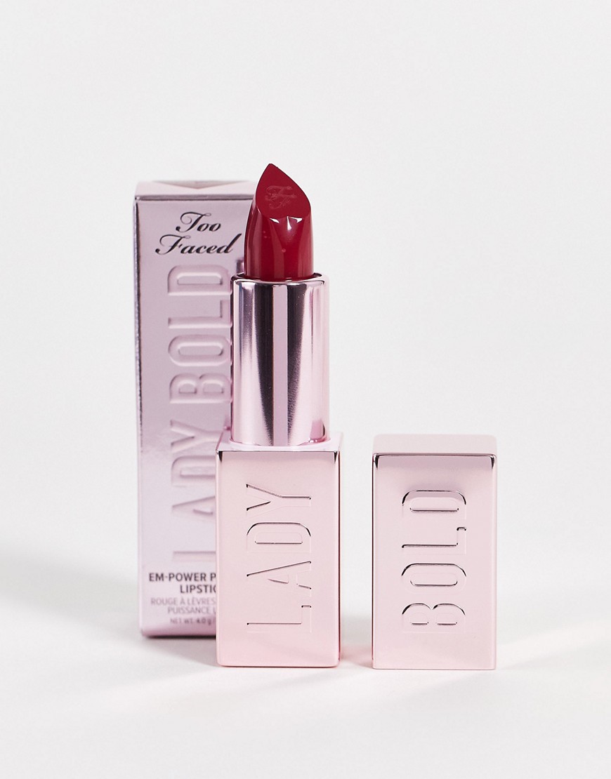 Too Faced Lady Bold Em-Power Pigment Cream Lipstick - Rebel-Red