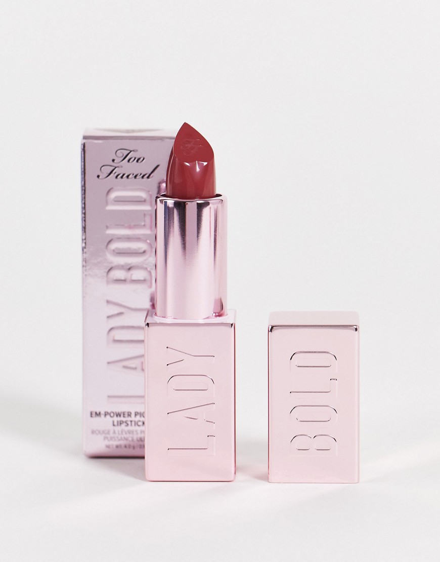 Too Faced Lady Bold Em-Power Pigment Cream Lipstick - Trailblazer-Pink