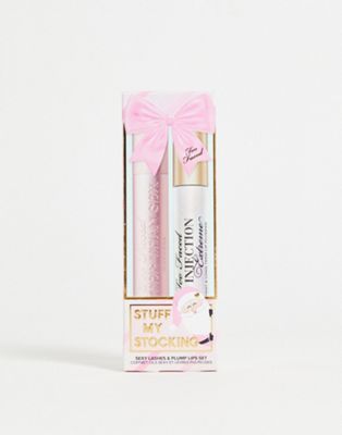 Too Faced Limited Edition Stuff My Stocking Mascara & Lip Plumper Gift Set (save 48%)