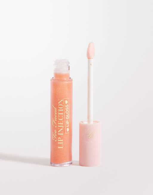 Too Faced Lip Injection Cooling Instant Lipgloss- Everything's Peachy, 3 of 4