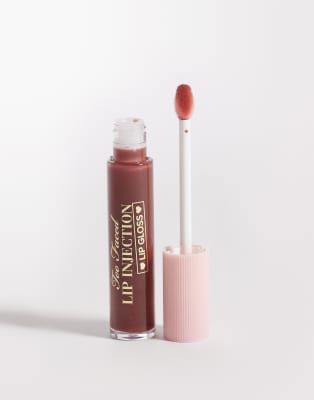 Too Faced - Lip Injection Cooling Instant - Lipgloss in der Farbe Chocolate Cream Pie-Neutral