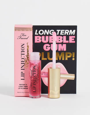 Too Faced - Lip Injection Extreme Mini Lip Plumper - Lipgloss in Bubblegum Yum-Rosa