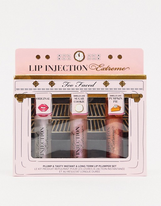Too Faced Lip Injection Extreme Plump & Tasty Trio Set (worth £46.20)