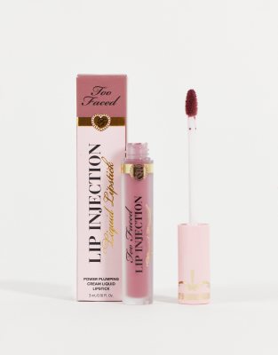 Too Faced - Lip Injection - Halbmatter, flüssiger Lippenstift ‑ Filler Up-Rot