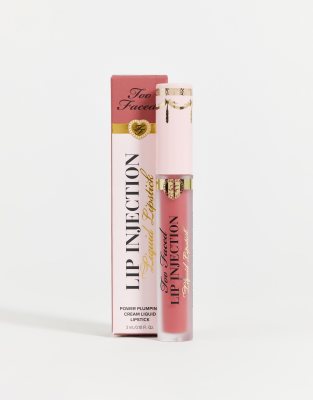 Too Faced - Lip Injection - Halbmatter, flüssiger Lippenstift ‑ Plump You Up-Rot