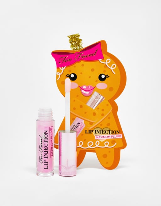 Too Faced – Lip Injection Maximum Plump – Mini Lip Plumper für maximales Volumen im Geschenkset im Anhänger-Design 