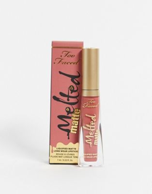 Too Faced Melted Matte Liquified Matte Long-Wear Lipstick - Poppin' Corks - ASOS Price Checker