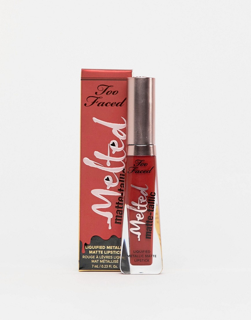 Too Faced Melted Matte-tallics Lipstick - I'm Too Faced-Red