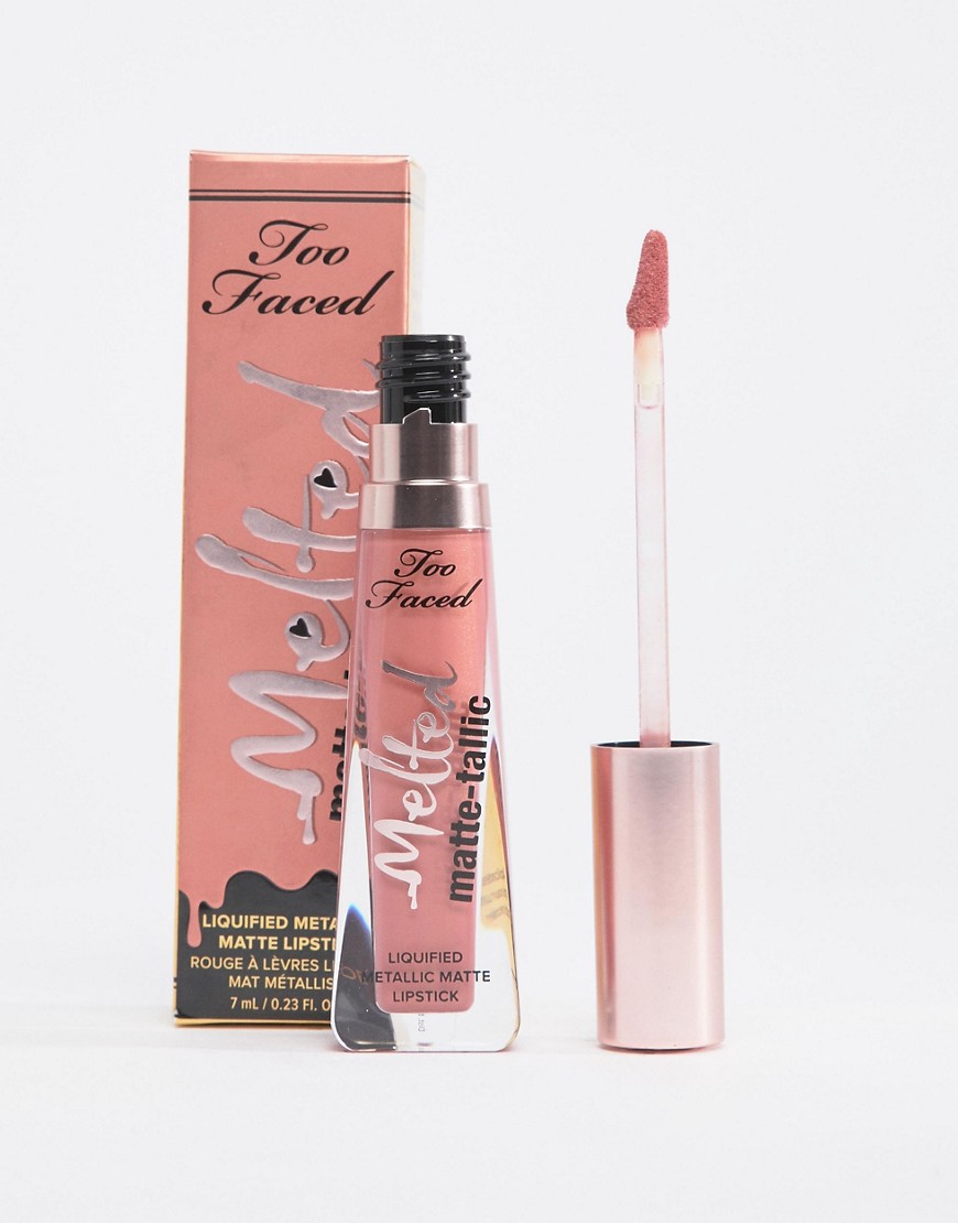 Too Faced Melted Matte-tallics Lipstick - Our Lips Are Sealed-Pink