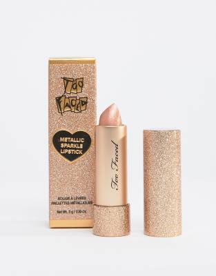 too faced metallic sparkle lipstick