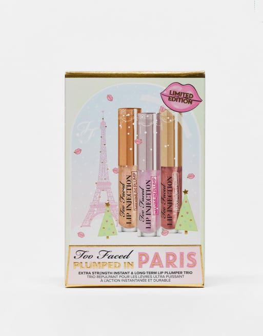 Too Faced – Plumped in Paris – Lip Injection Max Plump – Lippen aufpolsterndes Geschenkset (spare 23%)