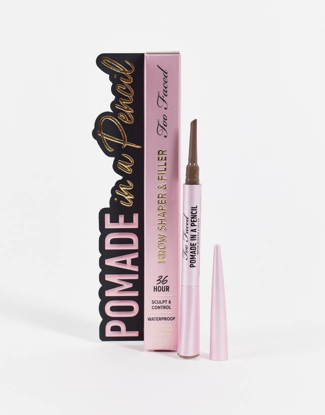 Too Faced Pomade in a Pencil Brow Shaper & Filler