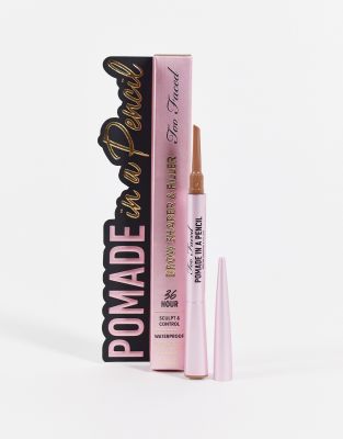 Too Faced Pomade in a Pencil Brow Shaper & Filler-Neutral