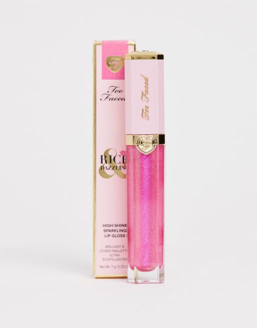 Too Faced Rich & Dazzling High-Shine Sparkling Lip Gloss - Hustlin'