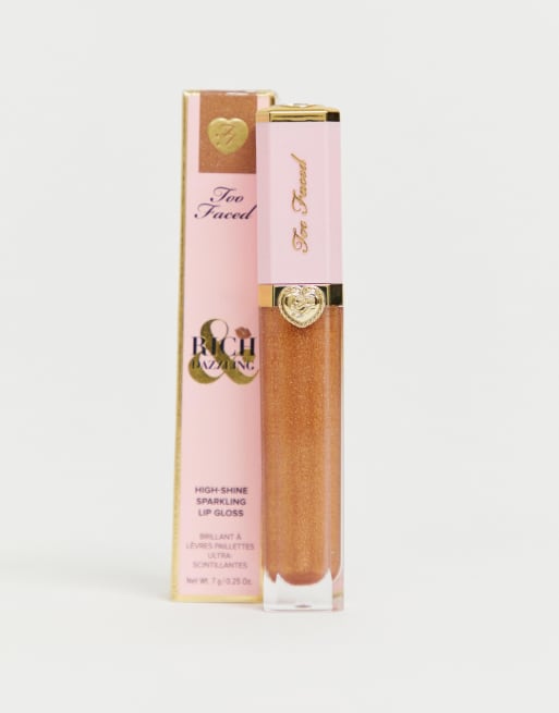 Too Faced – Rich & Dazzling – Hochglänzender Lipgloss, Pretty Penny