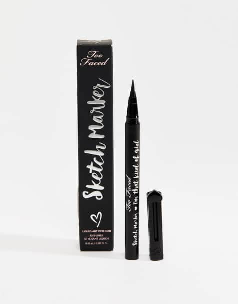 Too Faced – Sketch Marker Liquid Art – Flüssiger Eyeliner, Anthrazitschwarz
