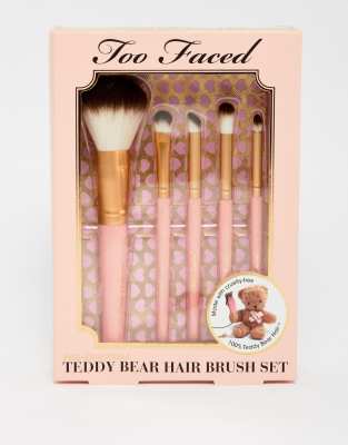 too faced teddy bear hair brush set
