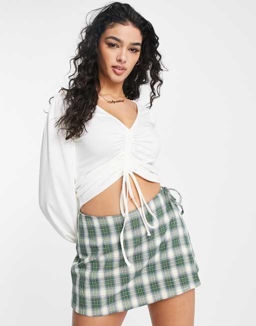 Top blanco de manga larga Gina de Pieces