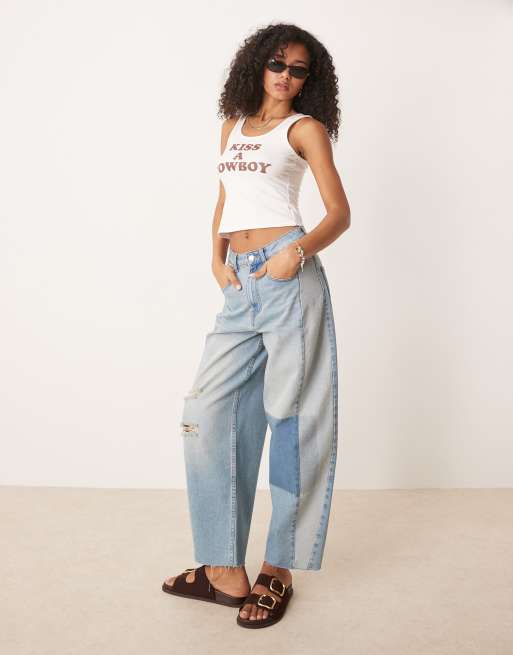 Top blanco de tirantes con estampado gráfico "Kiss a Cowboy" de ASOS DESIGN, 3 de 4