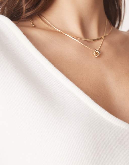 Top blanco invierno extragrande con cuello de pico de tejido suave de ASOS DESIGN (parte de un conjunto), 3 de 4