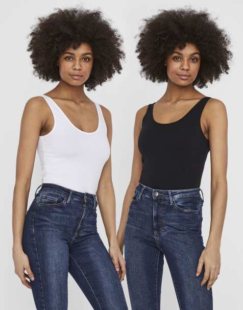 Top blanco luminoso de tirantes de Vero Moda - view 1
