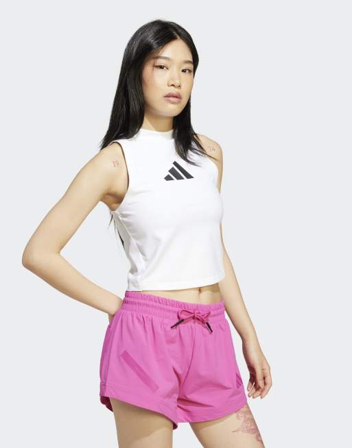 Top blanco sin mangas adidas Z.N.E. de adidas Performance