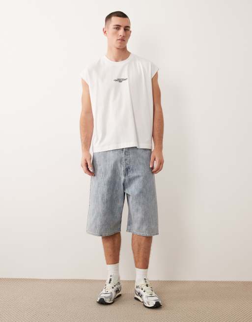 Top blanco sin mangas con estampado delantero de Jack & Jones, 2 de 5