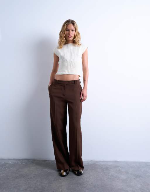 Top color crudo entallado de punto compacto de Topshop, 3 de 4