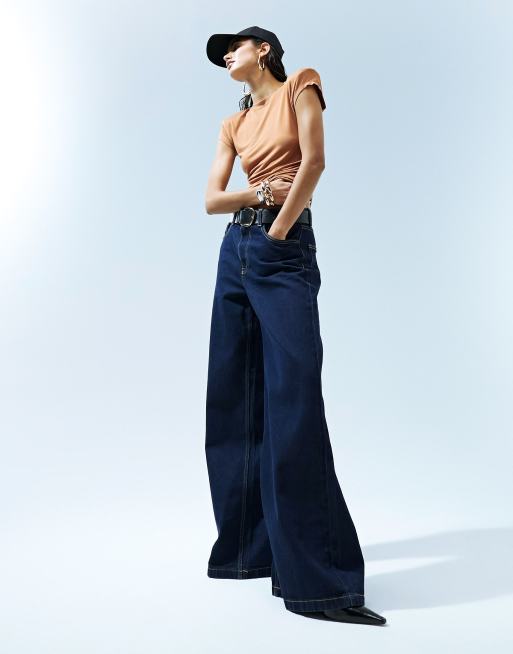 Top color jengibre ceñido con laterales fruncidos de ASOS DESIGN, 5 de 5