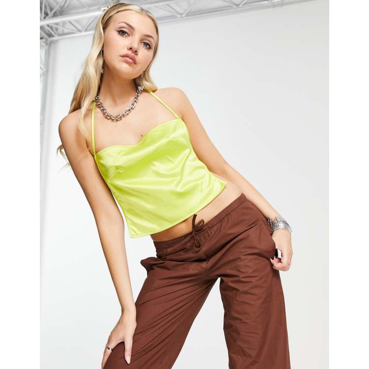 Top color de tirantes con abiertos de ASOS DESIGN | ASOS