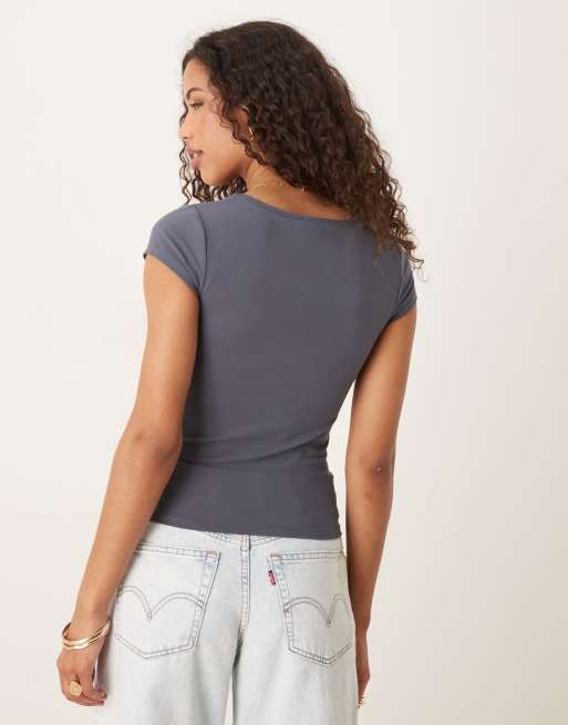 Top color pizarra de manga corta Hold Me de Cotton On, 4 de 4
