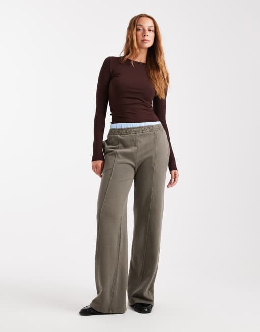 Top color roble oscuro de manga larga con cuello redondo All Day de Cotton On, 2 de 4