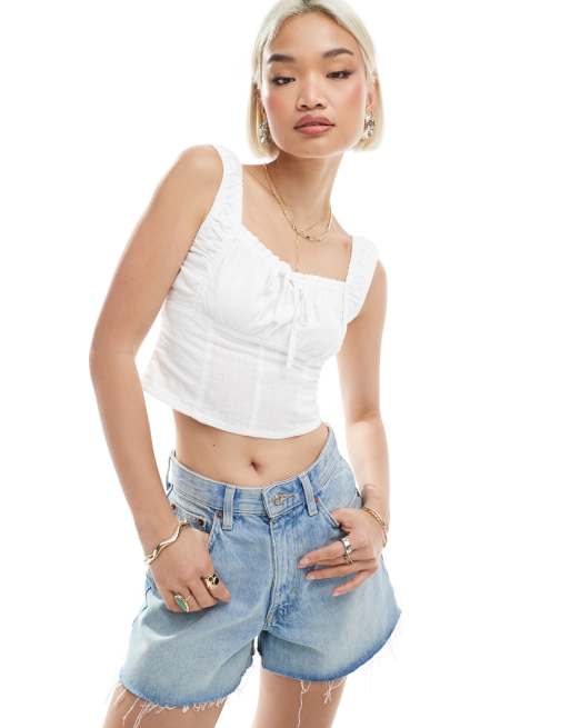 Top corsetero blanco Cara de Cotton On, 2 de 4